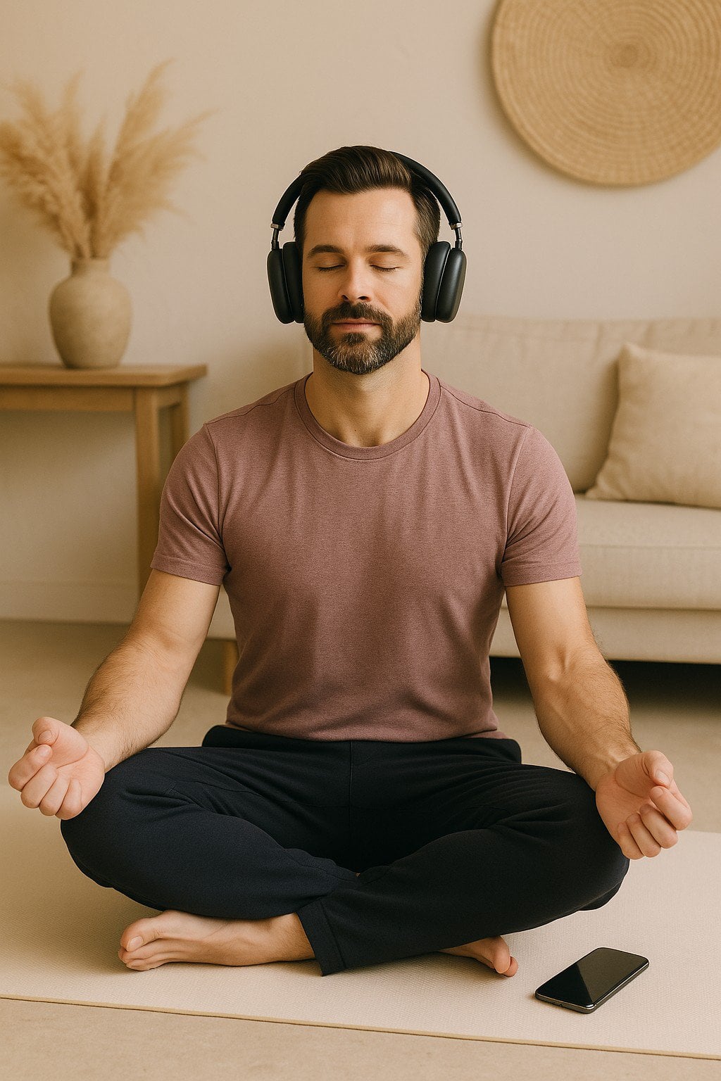 mies asiakas meditoi mies harrastaa meditointia
