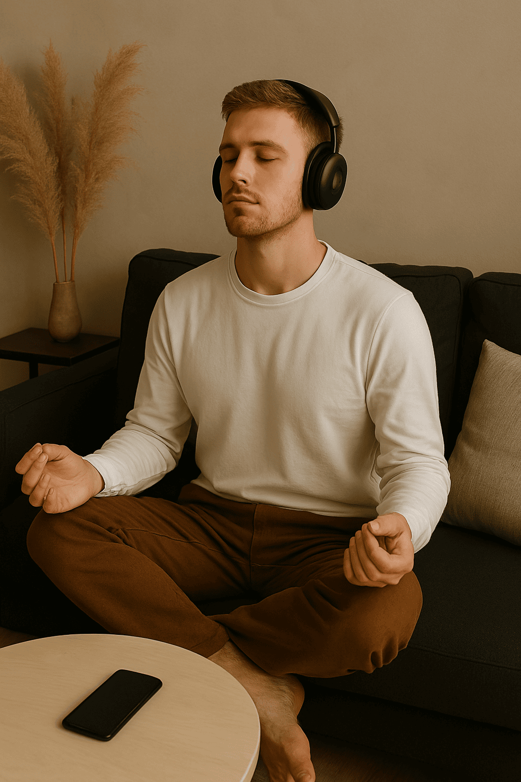 mies vapauttaa riittämättömyyttä meditoimalla