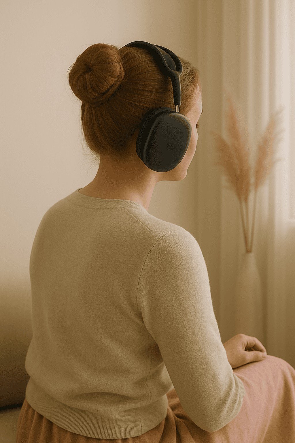 nainen helpottaa ahdistustaan meditoimalla